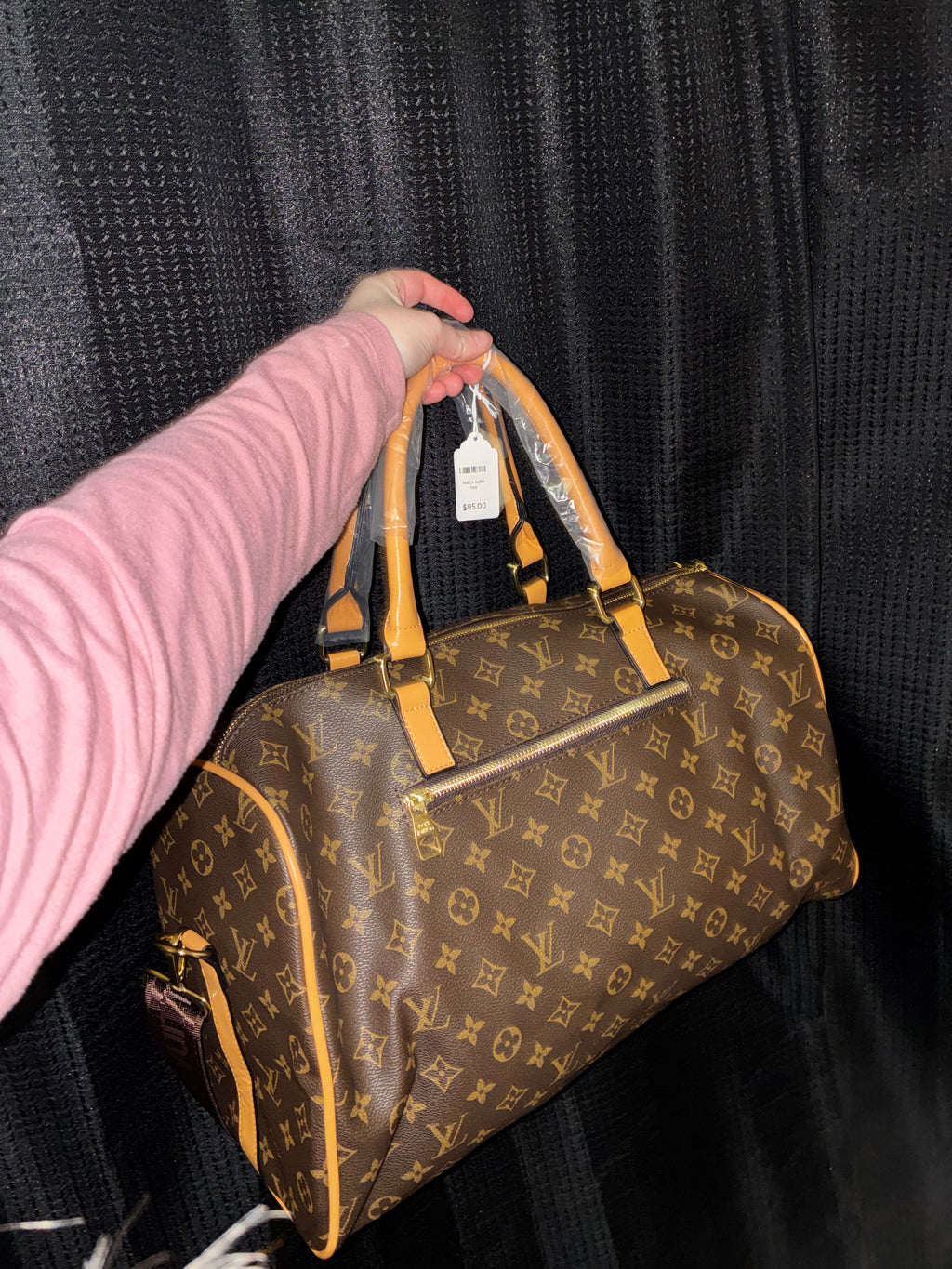 LV monogram duffel bag brown and tan